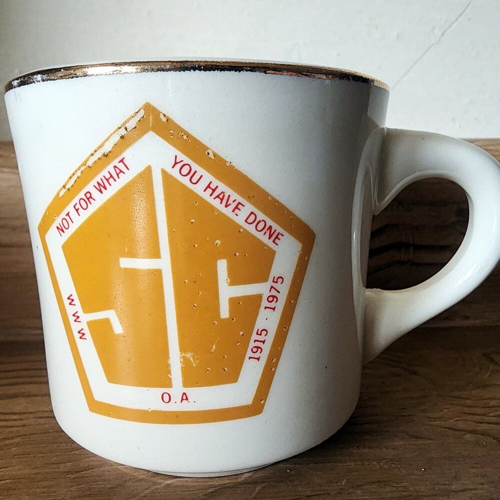 Vintage Boy Scouts of America 1915-1975 Not For What You Have Done Mug Cup
